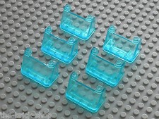 6 x LEGO CITY TrLtBlue windscreen 3823 /set 6397 6394 6472 6386 6562