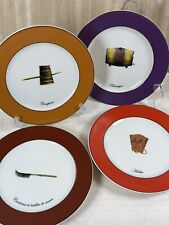 Kiss That Frog HTF 8” Plate (set of 4) Hotte Barrique Couteau RARE READ