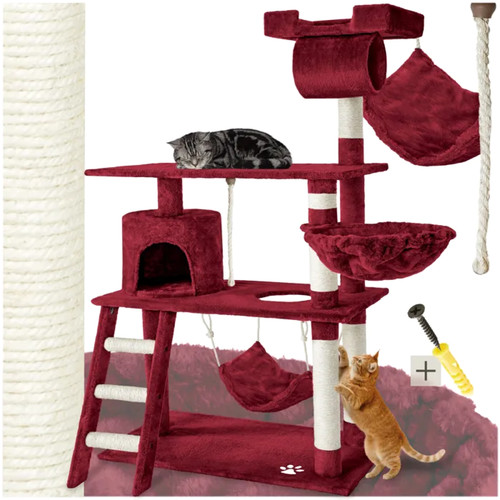 Arbre chat 141cm rouge - arbre, à