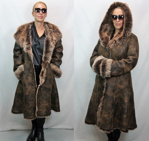 Manteau long cuir laine - long,