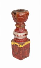 Bougeoir Haut Bois Vieux Teck