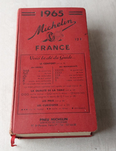 Ancien guide michelin rouge - ancien,
