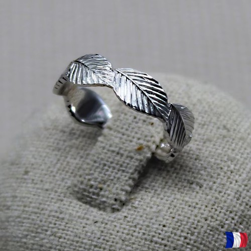 Bague feuille argent 925