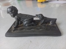Sculpture Etain Fillette et