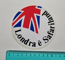 Adhésif Londres E' Safariland Sticker Autocollant Vintage Années 80 Original