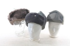 3 X Bonnet En Fourrure D'Hiver Schapka Ushanka Chapka Lot De 3