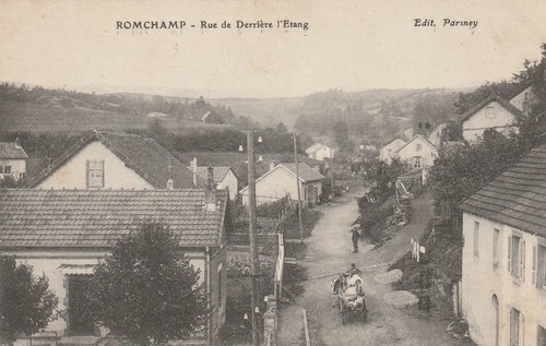 Cpa romchamp rue - 70, (ronchamp)