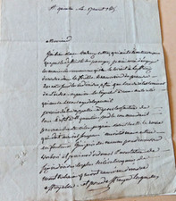 1815 letter about deforestation of the forest of St Quentin by rascals