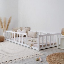 Lit Montessori 90x200 au sol