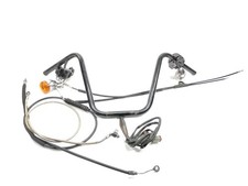 06 Harley Sportster XL1200 14" Ape Hanger Handlebar Cables Switch Clutch Set Kit