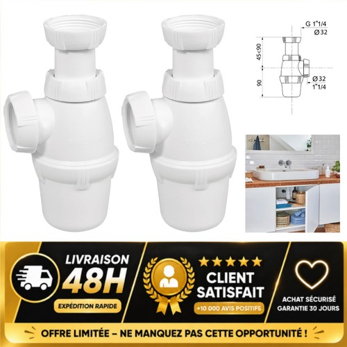 Siphon lavabo wirquin ø32 - de,
