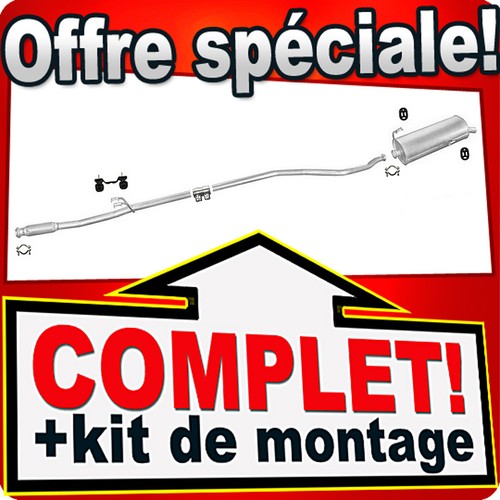 Ligne pot échappement pour - ligne,