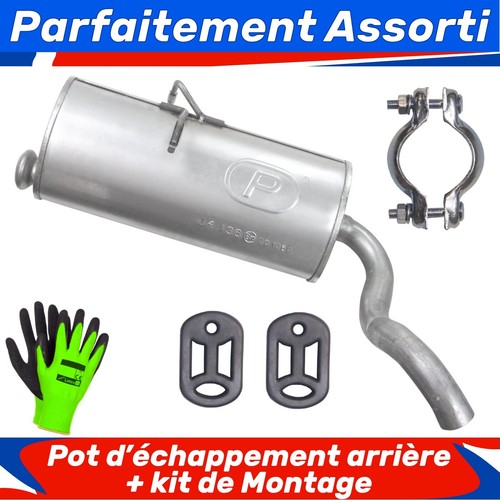 Pot échappement arrière - d’échappement,