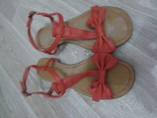 Sandales brique avec noeud Esprit - pointure 40