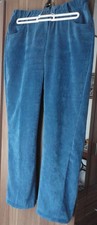 Pantalon velours bleu canard