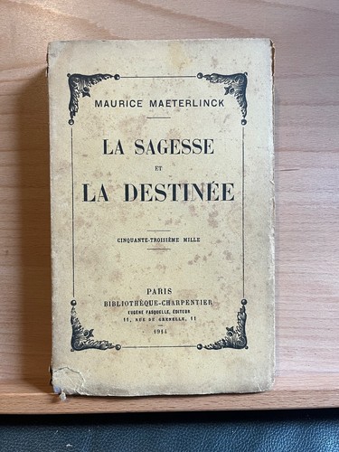 Maeterlinck sagesse la - la, et
