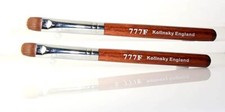 2 of Manicure & Pedicure French Brush - 777F Red Wood Handle size #12