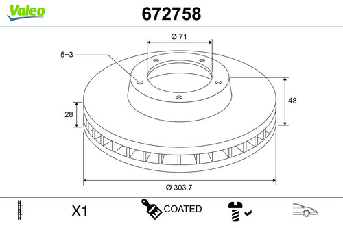 Disque frein avant - disque, de