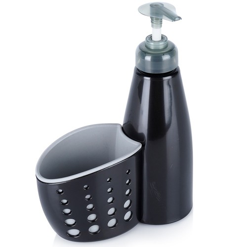 Distributeur savon noir 370ml - noir,