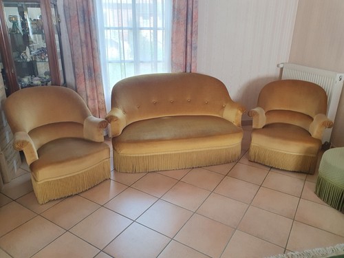 Ensemble canapé 2 fauteuils - ensemble,