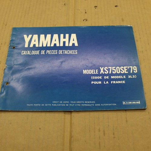 Parts list yamaha 750 se - parts,