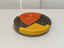 Vintage Aldo Londi Bitossi Raymor Mondrian Ashtray Mid Century Modern Meridian