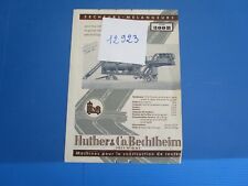 N°12923 / HUTHER & Co.BECHTHEIM: leaflet in French dryer-mixer