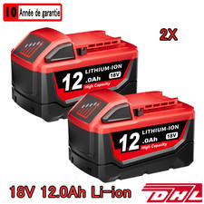 2x Batterie pour Milwaukee M18