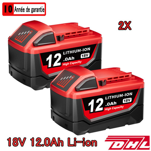Batterie pour milwaukee - 2x,