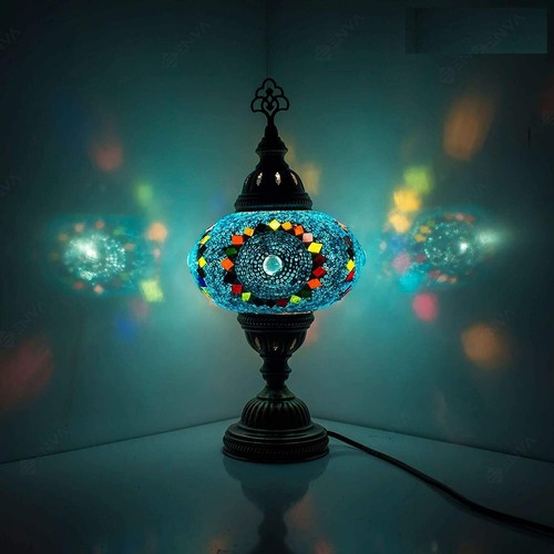 Lampe bureau mosaïque - lampe, en