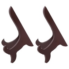  2 Pcs Support Presentoir Pour Assiette Assiettes Déco Présentoir Bois