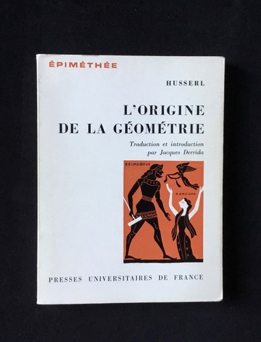 Husserl origine de - -, l’origine