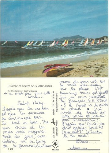 Carte postale planche a - carte,