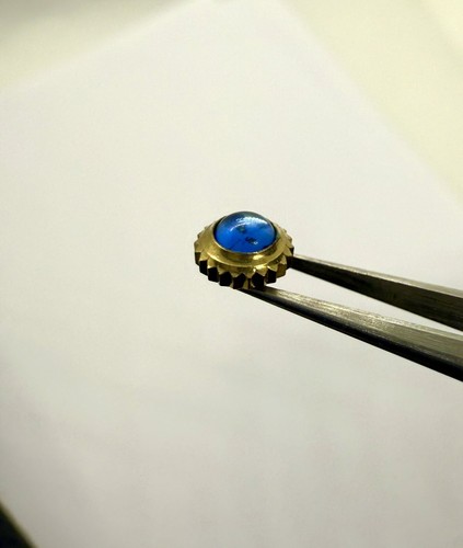 Couronne cabochon saphir - cabochon, bleu
