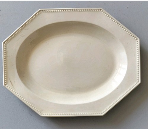 Grand plat octogonal - plat, octogonal,creil