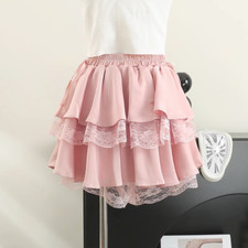 Femmes Filles Dentelle Ruffles