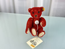 Steiff animal ours en peluche 029226 miniatures historiques rouge 16 cm excel...