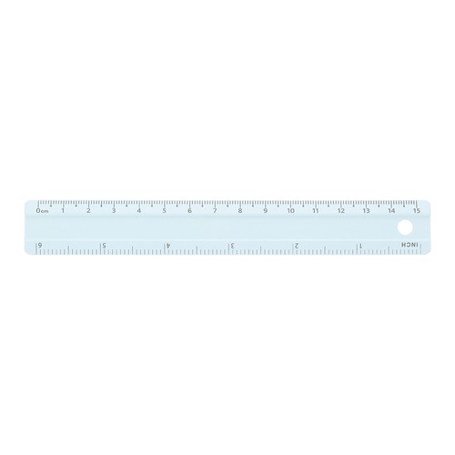 Règle droite pouces - règle, 6