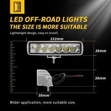 Barre lumineuse LED 6 pouces