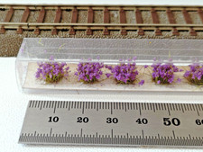 7 flowers miniature plant HO lavender for model garden decor diorama 1/87