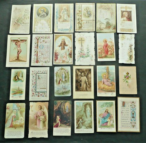 Lot images pieuses - de, 24