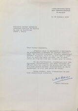 André Malraux - Signed letter addressed to Michel Cazenave (1974)