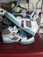 Osiris Skate Shoes Size 10 High Top White Purple Blue Grey - RARE! Mens Sneakers