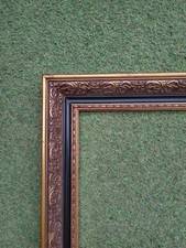 ANCIEN GRAND CADRE BOIS DORE FEUILLURE  56,5 X 40 FRAME FRENCH ANTIQUE