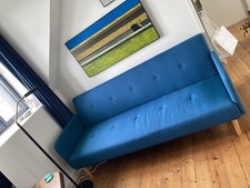 Canapé en tissu bleu 3