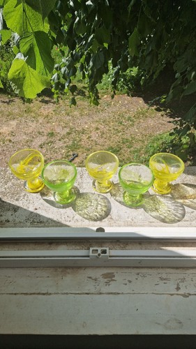 Coupes verre sur pied - 5,