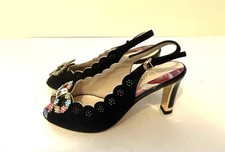 Sandales En Daim Bleu Marine-