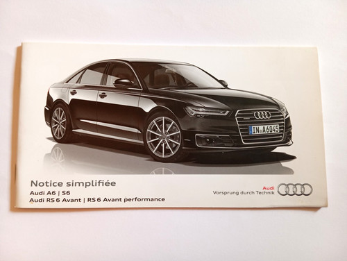 Notice simplifiee audi s6 - notice,