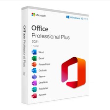 Microsoft Office 2021 pro France 1 PC Win 10 et 11 (format numérique)
