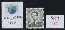 WC1_30708. BELGIUM. 1960 9fr. KING BAUDOUIN stamp. Sc.466. MNH